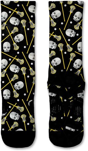 ChalkTalkSPORTS Lacrosse Performance Mid-Calf Socks - Multiple Designs - Graphic Flex Lacrosse Socks - Youth and Adult in Saudi Arabia