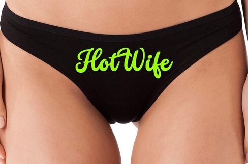 Knaughty Knickers HotWife Life Shared Lifestyle Hot Wife Black Thong Underwear in Saudi Arabia