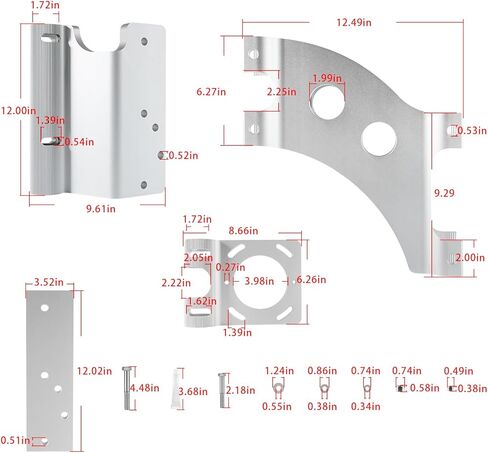 1810302 Talon Sandwich Adapter Mounting Bracket Heavy Duty Talon Jack Plate Mount Brackets Shallow Water Anchor Adapter Mounted Bracket for Port in Kuwait