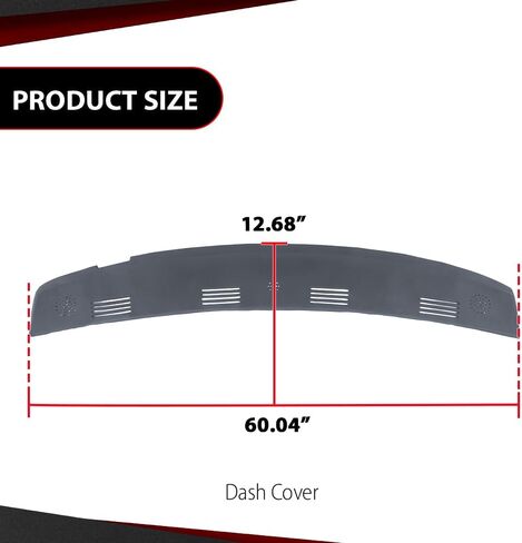 غطاء غطاء Dashboard Dash Cover متوافق مع Dodge RAM 1500 2002-2005 ، FIT Dodge RAM 2500 3500 2003-2005 Black in Saudi Arabia