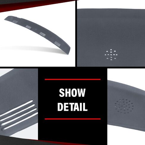 غطاء غطاء Dashboard Dash Cover متوافق مع Dodge RAM 1500 2002-2005 ، FIT Dodge RAM 2500 3500 2003-2005 Black in Saudi Arabia
