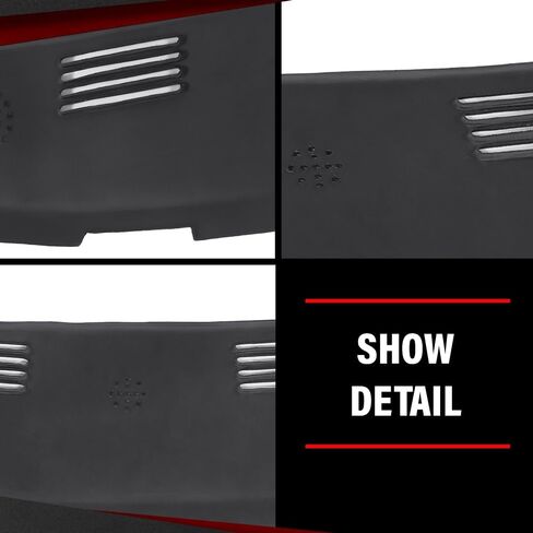 غطاء غطاء Dashboard Dash Cover متوافق مع Dodge RAM 1500 2002-2005 ، FIT Dodge RAM 2500 3500 2003-2005 Black in Saudi Arabia