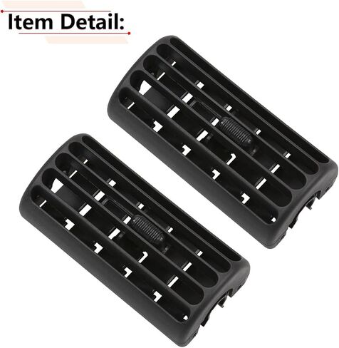 RLB-HILON 2PCS Dashboard Center Air Vent Compatible with Jeep Model, for Wrangler TJ 1997-2006, for Cherokee 1997 1998 1999 2000 2001 Year in Saudi Arabia
