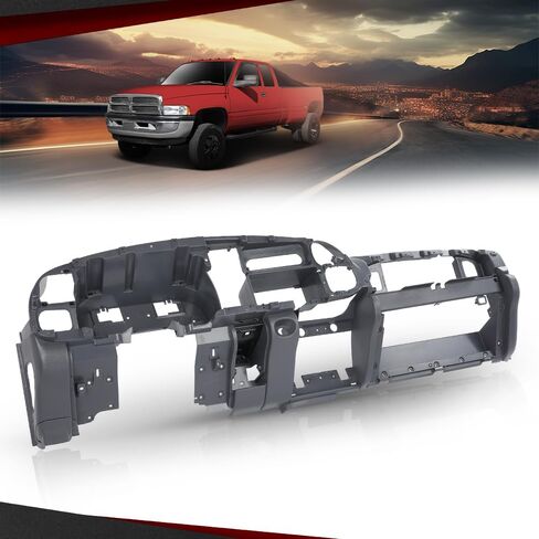 Cheda Dash Dashboard Core Structure Frame Single AUX متوافق مع Dodge RAM 1500 2500 3500 1998 1999 2000 2001 GRay in Saudi Arabia