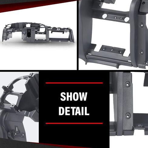 Cheda Dash Dashboard Core Structure Frame Single AUX متوافق مع Dodge RAM 1500 2500 3500 1998 1999 2000 2001 GRay in Saudi Arabia