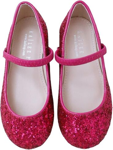 Rock Glitter Mary Jane Ballet Flats, Flower Girls Shoes, Toddler Girls, Party Shoes, Birthday Flats in Saudi Arabia