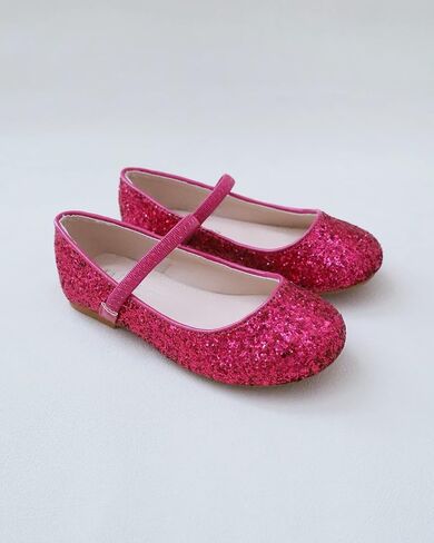 Rock Glitter Mary Jane Ballet Flats, Flower Girls Shoes, Toddler Girls, Party Shoes, Birthday Flats in Saudi Arabia