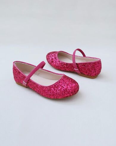 Rock Glitter Mary Jane Ballet Flats, Flower Girls Shoes, Toddler Girls, Party Shoes, Birthday Flats in Saudi Arabia