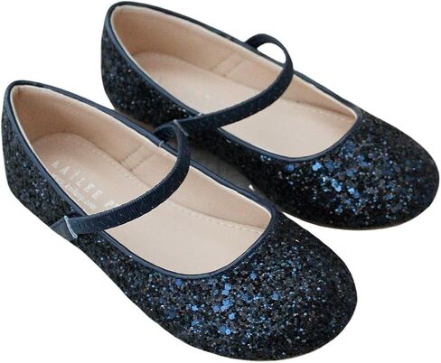 Rock Glitter Mary Jane Ballet Flats ، Flower Girls Shoes ، Fordler Girls ، أحذية الحفلات ، شقق أعياد الميلاد in Kuwait