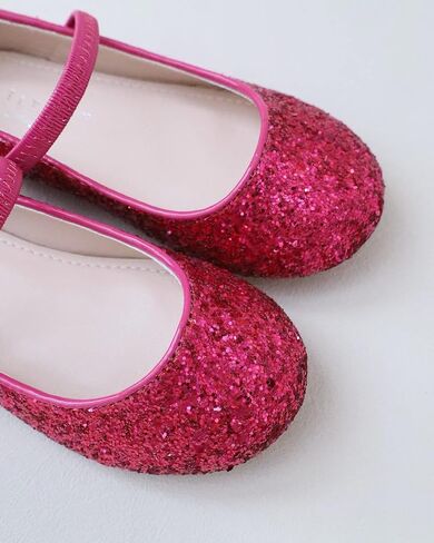 Rock Glitter Mary Jane Ballet Flats, Flower Girls Shoes, Toddler Girls, Party Shoes, Birthday Flats in Saudi Arabia
