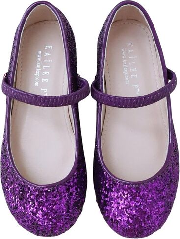 Rock Glitter Mary Jane Ballet Flats ، Flower Girls Shoes ، Fordler Girls ، أحذية الحفلات ، شقق أعياد الميلاد in Kuwait