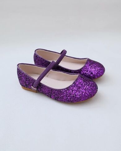 Rock Glitter Mary Jane Ballet Flats ، Flower Girls Shoes ، Fordler Girls ، أحذية الحفلات ، شقق أعياد الميلاد in Kuwait