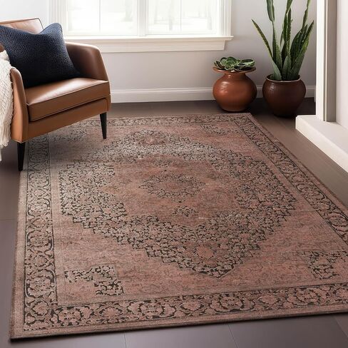 Dalyn Rugs Vizcia VZ3 Brown 1'8" x 2'6" Indoor, Bedroom, Living Room, Dining Room, Kitchen Rug in Saudi Arabia
