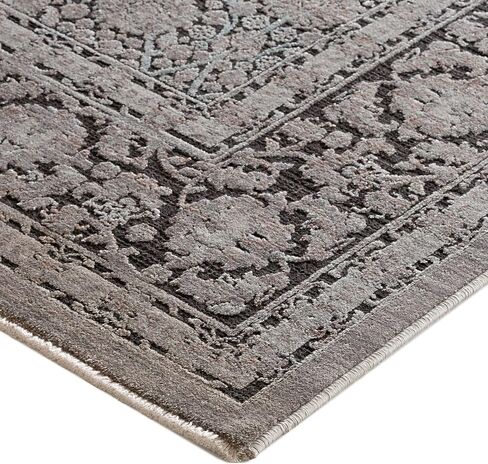 Dalyn Rugs Vizcia VZ1 Gray 1'8 "× 2'6" داخلي ، غرفة نوم ، غرفة معيشة ، غرفة طعام ، سجادة المطبخ in Saudi Arabia