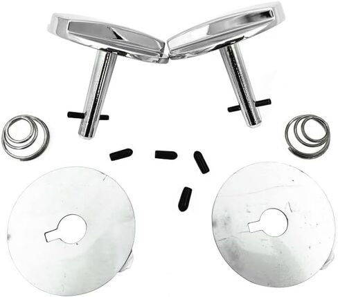 Hood Pin Lock Set for 1969-1972 Oldsmobile Cutlass 442 - Chrome Twist Locks with Keys, Anti-Theft Hood Pins, Replaces BP1158T, Durable Metal Security Latches (Pair) in Saudi Arabia
