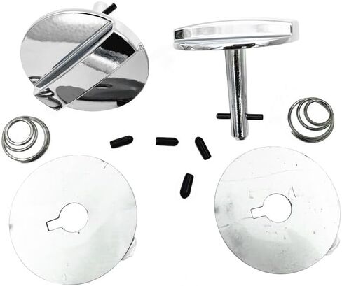 Hood Pin Lock Set for 1969-1972 Oldsmobile Cutlass 442 - Chrome Twist Locks with Keys, Anti-Theft Hood Pins, Replaces BP1158T, Durable Metal Security Latches (Pair) in Saudi Arabia