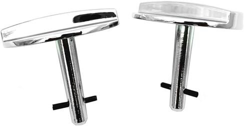 Hood Pin Lock Set for 1969-1972 Oldsmobile Cutlass 442 - Chrome Twist Locks with Keys, Anti-Theft Hood Pins, Replaces BP1158T, Durable Metal Security Latches (Pair) in Saudi Arabia