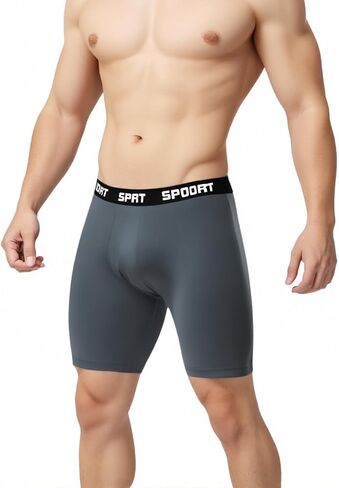 3 Pairs Mens Underwear Boxer Briefs for Men Pack Long Leg Men's Boxer Briefs Moisture-Wicking Mens Briefs Underwear Multipack in Saudi Arabia