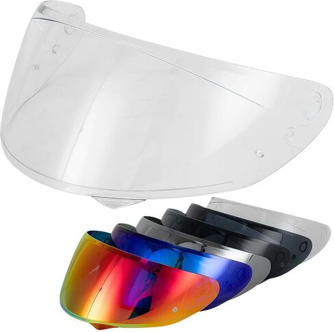 HJ-34P Possor Shield Replacement ، HJC C10 Motorcycle Helment Visor متوافق مع حماية HJ-34P HJC C10 UV (Silver) in Saudi Arabia
