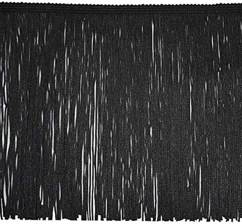 Trims by the Yard 8" Chainette Fringe White | (10 Yard Cut) Trim in Saudi Arabia