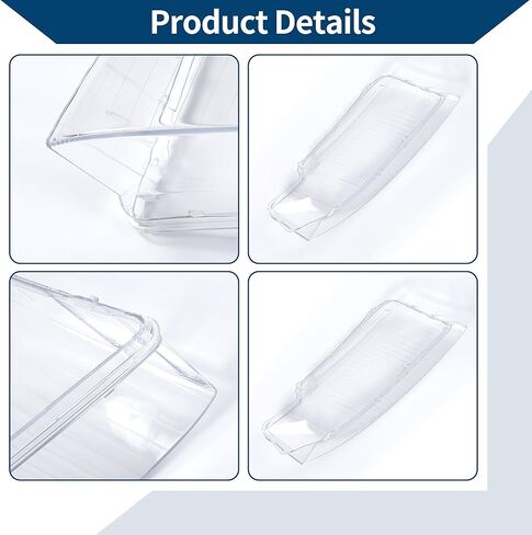 غطاء العدسة الأمامية غطاء المصابيح الأمامية Lense Lense Clear Cover No.8E0941029C لـ Audi A4 B6 2002-2005 Clear PC 1 PC Front Left Car in Kuwait