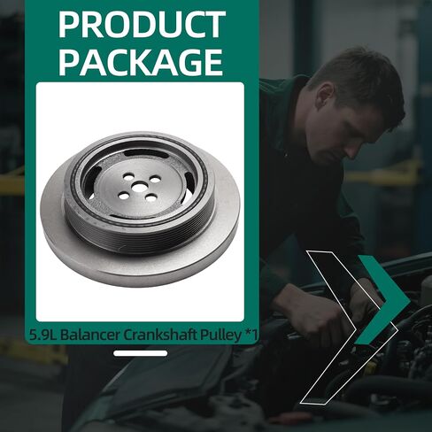 5.9L Rubber Vibration Balancer Damper Crankshaft Pulley 3915069 3918999,For Dodge Ram 2500 3500,for Freightliner,for Ford CF700 F700 5.9L 24V 1998-2002,Harmonic Balancer for Cummins Diesel in Saudi Arabia