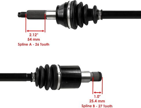 Caltric Rear Left and Right Cv Joint Axle with Bearing Compatible with Polaris 1332444 1332672 1332884 2203546 in Saudi Arabia