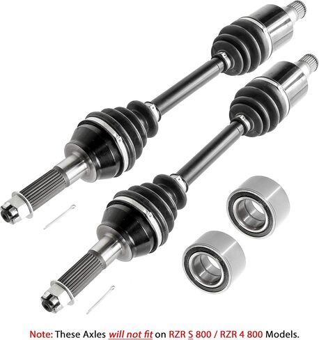 Caltric Rear Left and Right Cv Joint Axle with Bearing Compatible with Polaris 1332444 1332672 1332884 2203546 in Saudi Arabia