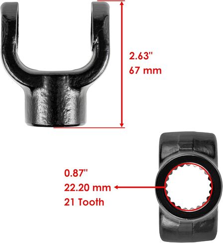 Caltric Front Drive Swoke koke & u-fould kit متوافقة مع Yamaha Kodiak 400 4x4 YFM400 1993-1998 in Saudi Arabia