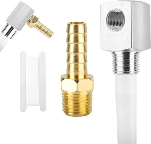 Universal Marine Fuel Tank Pickup Tube, 12 Inch Polyethylene Pickup Tube with Strainer with Aluminum Alloy Connector Fit Standard Universal Boat Fuel Tank Replaces Part 7-0948 in Saudi Arabia