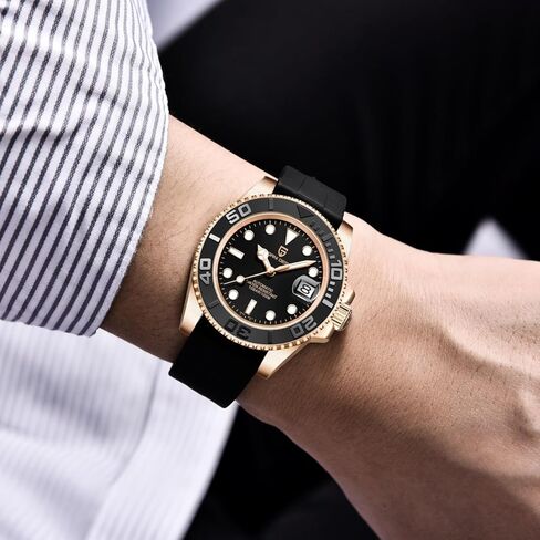 Men Watches Pagani Design Watch for Men Automatic NH35 Mechanical 100M Waterproof Stainless Steel Sapphire Glass Yacht Wristwatch PD-1651 in Kuwait