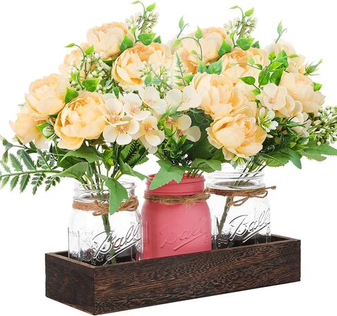 3-Pack Light Pink Decorative Glass Jars – Aesthetic Scene Vases for Home Decor, Wedding Centerpieces, Office Desk – Ornaments for Gifts in Saudi Arabia
