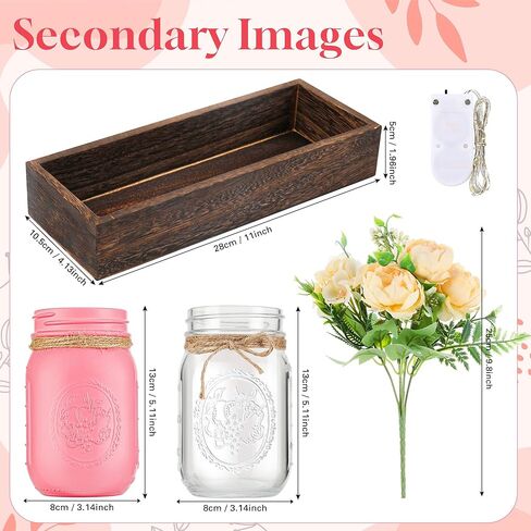 3-Pack Light Pink Decorative Glass Jars – Aesthetic Scene Vases for Home Decor, Wedding Centerpieces, Office Desk – Ornaments for Gifts in Saudi Arabia
