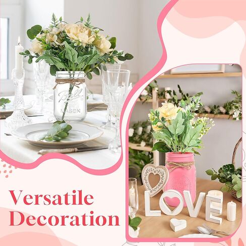 3-Pack Light Pink Decorative Glass Jars – Aesthetic Scene Vases for Home Decor, Wedding Centerpieces, Office Desk – Ornaments for Gifts in Saudi Arabia