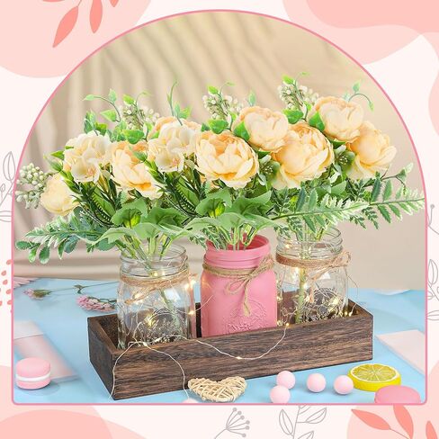 3-Pack Light Pink Decorative Glass Jars – Aesthetic Scene Vases for Home Decor, Wedding Centerpieces, Office Desk – Ornaments for Gifts in Saudi Arabia