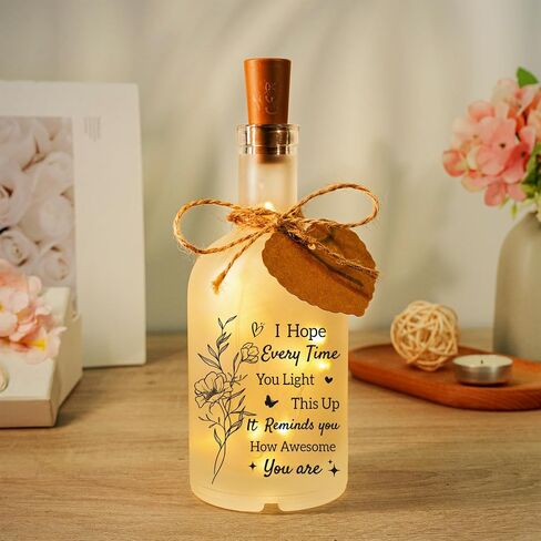 Inspirational Gifts for Women, Encouragement Gift for Friend, Coworker, Sister, Mom, Teacher, Daughter, Encouragement Gifts for Parties, Christmas, Birthday, Nightlight Decorative Jars[Energy Class F] in Saudi Arabia