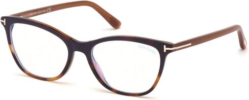 النظارات Tom Ford Ft 5636 -B 055 Violet & Red Havana ، بني فاتح ، ذهبية وردية/ in Saudi Arabia