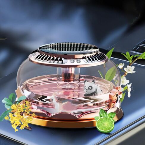 Solar Powered Car Perfume Decoration, Rotating Aromatherapy Diffuser Ornament with Air Purifier Technology, Thoughtful Vehicle in Saudi Arabia