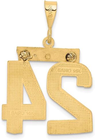 14K Yellow Gold Casted Large Diamond-cut Number 0 Charm in Saudi Arabia