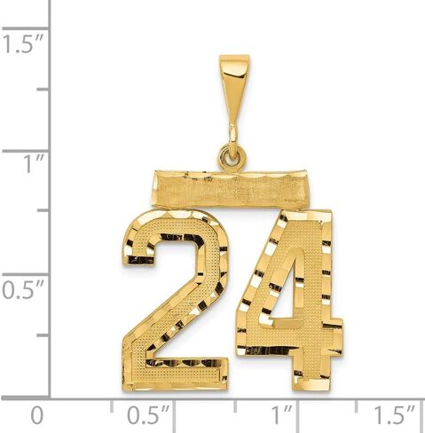 14K Yellow Gold Casted Large Diamond-cut Number 0 Charm in Saudi Arabia