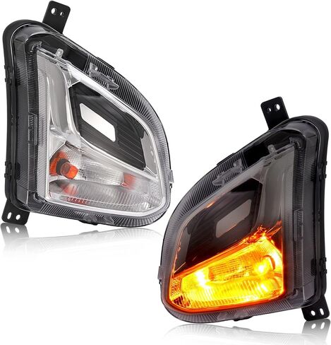 HECASA Right Turn Signal Light Compatible with 2018-2021 Chevy Chevrolet Equinox Replacement for GM2521196 84226246 Front Bumper Turn Signal W/o Fog Lamp Passenger Side W/Bulbs Clear Lens in Saudi Arabia