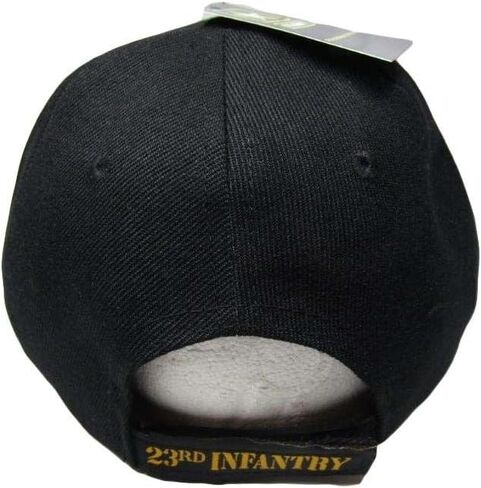 AES Army 23rd Infantry Division Americal Embroidered Shadow Black Cap Hat in Saudi Arabia