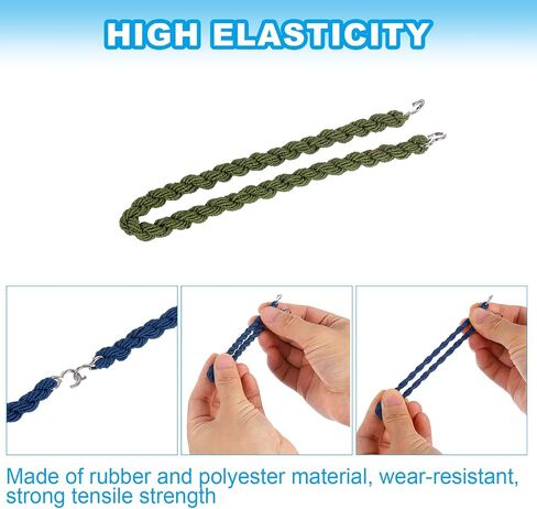 PATIKIL Elastic Boot Bands Straps with Hooks, Elastic Garter Straps Outdoor Shoes Rope, for Pants Outdoor Hiking Shoes in Saudi Arabia