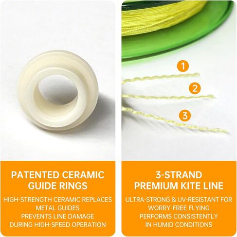 Simxkai Kite String Reel، Kite Reel، Kite Line Winder 9 بوصة قطر، تأتي مع قفل وخط 1200 قدم (أحمر) in Kuwait