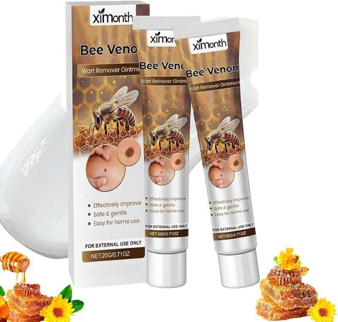 Fast-Acting Bee Venom Wart Cream,Salicylic Acid Wart Remover,Painless and Non-Irritating,Bee Venom Wart Treatment Spray,for All Body Removing and Repair(2pcs) in Saudi Arabia