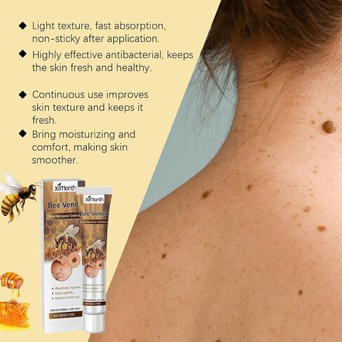 Fast-Acting Bee Venom Wart Cream,Salicylic Acid Wart Remover,Painless and Non-Irritating,Bee Venom Wart Treatment Spray,for All Body Removing and Repair(2pcs) in Saudi Arabia