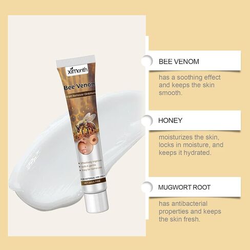 Fast-Acting Bee Venom Wart Cream,Salicylic Acid Wart Remover,Painless and Non-Irritating,Bee Venom Wart Treatment Spray,for All Body Removing and Repair(2pcs) in Saudi Arabia