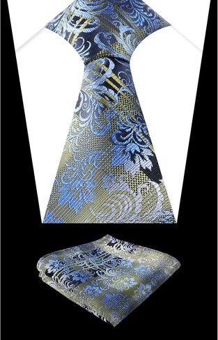 أليزيال رجال 3.15 '' 'TILE LEAP Pattern Tie مع مجموعة التعادل غير الرسمية لمربع جيب in Saudi Arabia