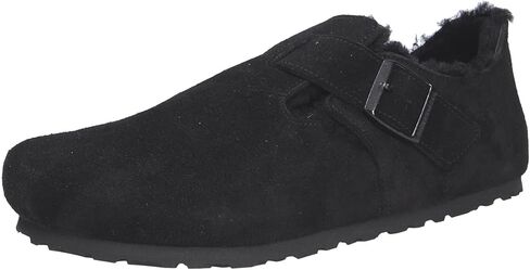 Birkenstock Usisex London Shearling Sheedling Shearling Black Shoes 6 W / 4 M US in Saudi Arabia