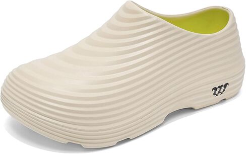 ihinzry Chef Clogs for Mens Non-Slip Waterproof Oil-Proof Kitchen Shoes - Solid Work Clogs for Restaurant Staff, Lightweight Comfort Slip Resistant Professional Food Service Footwear​ in Saudi Arabia